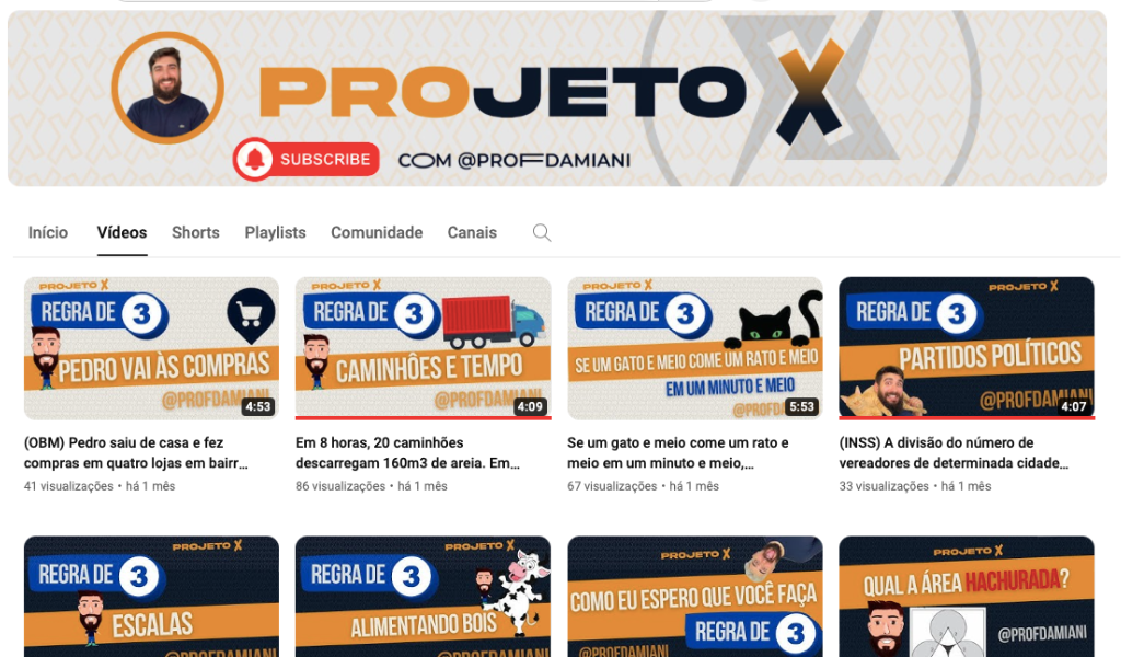 Você conhece o Projeto X no Youtube?